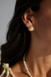 Blisseu Baroque Natural Pearl Earrings