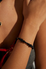 Blisseu Black Agate Gemstone Bracelet