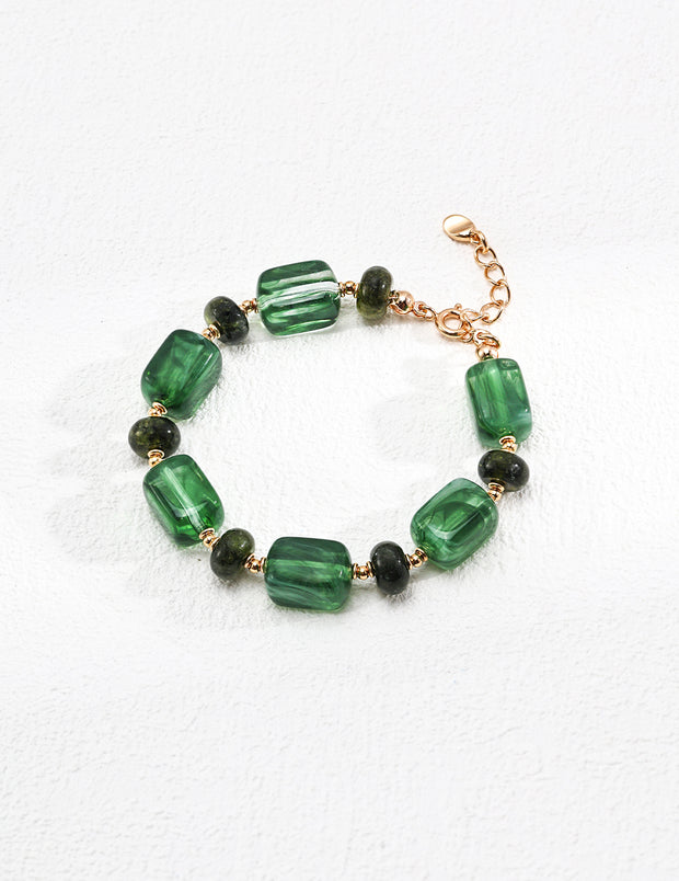 Blisseu Resin Stone Vintage Bracelet