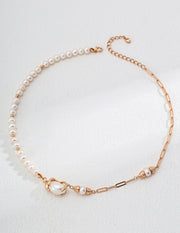 Blisseu S925 Silver Natural Pearl Necklace