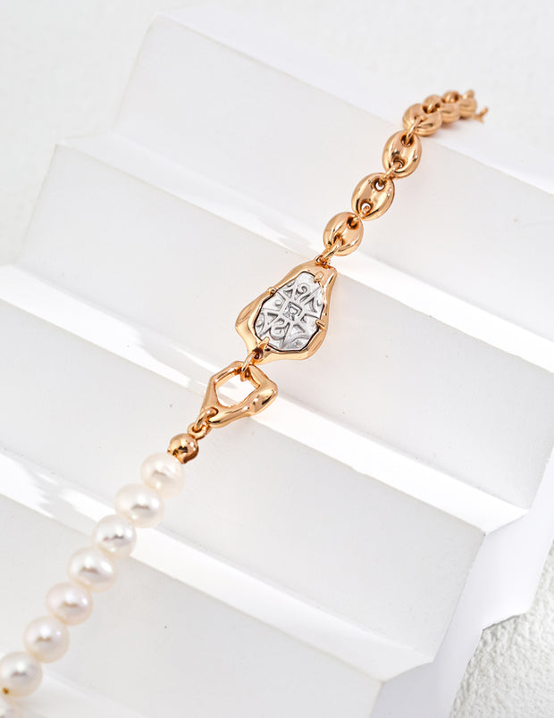 Blisseu Zircon Pearl Bracelet